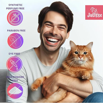 Jatisse Cat Dry Shampoo Powder with Lavender and Rosemary for Cats 5.29 fl. oz| Grooming for Cat | Kitten Sensitive Skin | Cleansing and Moisturizing Perfume and Talc Free (2)