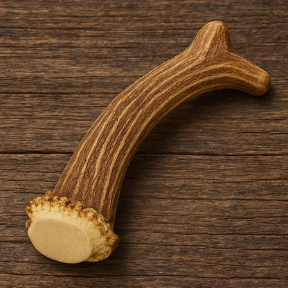 WhiteTail Naturals - Deer Antlers for Large Dogs - Long Lasting Antler Dog Chews - Crafted in USA, Naturally Shed Antler Dog Bones for Aggressive Chewers (Large (Pack of 1))