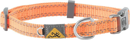 Browning Classic Preformance Webbing Pet Collar, Fully Adjustable, Available in Solid Colors and Camo Patterns, Safety Orange, Medium