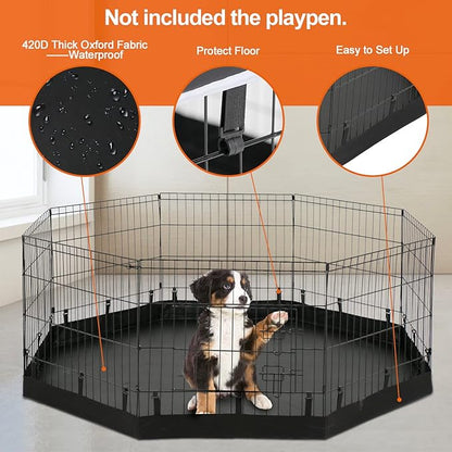 PJYuCien Bottom Pad - Fits 8 Panels 24 Inch Width Plastic/Metal Pet Pen Octagonal Dog Playpen(Note: Only Pen Bottom Pad, No Playpen)