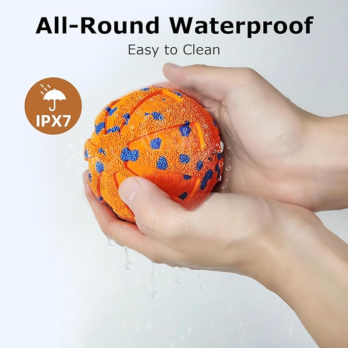 Interactive Dog Toys Ball, Automatic Moving, Bouncing Chew Toys, E-TPU Material, Suitable for Large and Medium-Sized Dogs, Used for Boredom Relief and Daily Training, USB Rechargeable