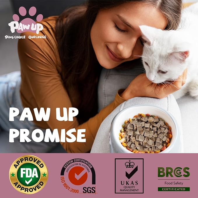 PAWUP Freeze Dried Duck Treats for Cats Dogs, Rawhide Free Freeze-Dried Raw Food Topper, High Protein, Gluten&Grain Free, 4.6oz