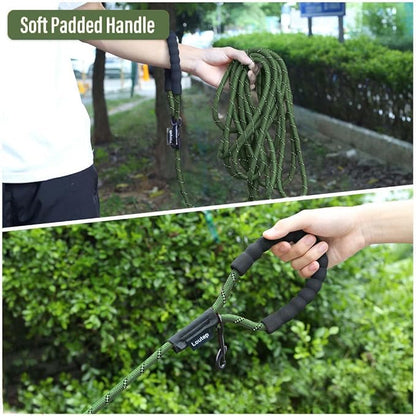 Long Leash for Dogs 10ft 16ft 30ft 50 Feet 100 Foot Tie Out Check Cord Recall Obedience Rope Lead Extra Longline Long Dog Leash for Small Medium Large Dogs Outdoor Training Camping Tracking