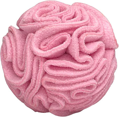 Glory To Dog Puppy and Small Breed Snuffle Interactive Foraging Dog Puzzle Ball Toy Pink