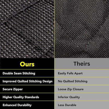 Meadowlark Dog Car Seat Cover with Mesh Window, Heavy-Duty Pet Seat Cover for Back Seat, Extra Padded Non-Slip Dog Hammock, Water-Resistant Back Seat Protector for Cars Trucks and SUVs (54" W x 58" L)