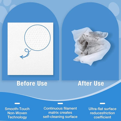 HGHULIAN Dog Wipes and Cat Wipes Unscented with Enzymes to Eliminate Odors Paw Wipes for Muddy Feet Tear Stain Wipes for Eye Gunk Gentle Hypoallergenic for Sensitive Skin 80 Count