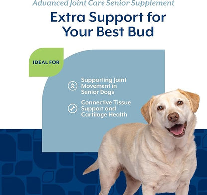 NaturVet Senior Advanced Joint Health Dog Supplement – Includes Glucosamine, MSM, Chondroitin, Collagen – Helps Supports Canine Joint Health Function – 120 Ct. Soft Chews