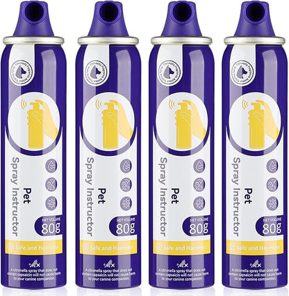 KDSZJDV Corrector Spray Dog Trainer 4 Pack 80ml Dog Corrector Spray to Dogs from Stopping Unwanted Behaviors Pet Trainer Spray, Barking, Jumping, Stealing Food, Safe, Humane & Effective