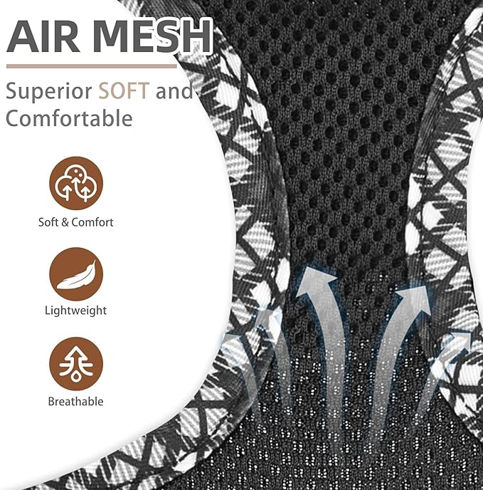 PUPTECK Dog Harness and Leash Set for Small Medium Dogs No Pull Step-in Soft Mesh Puppy Cat Vest Harnesses Reflective at Night, Black L