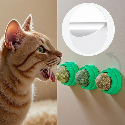 FixItRight 16 Pcs Adhesive Pads for Catnip Balls – Strong Double-Sided Replacement Pad Compatible with Most Wall-Mounted Catnip Balls – Double-Sided Adhesive Pads for Drawer, Door, Fridge, Toilet