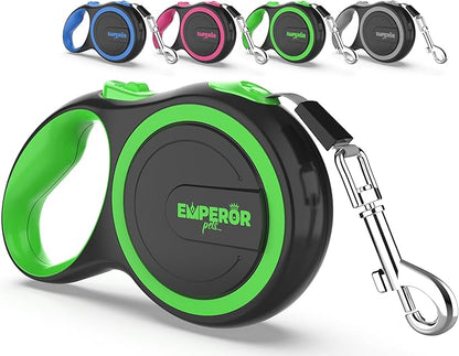 Emperor Pets 26 ft Retractable Dog Leash Large Dogs - Up to 110lbs, Heavy Duty Leash Retractable 26 ft, Dog Leashes for Large Breed Dogs -GN26