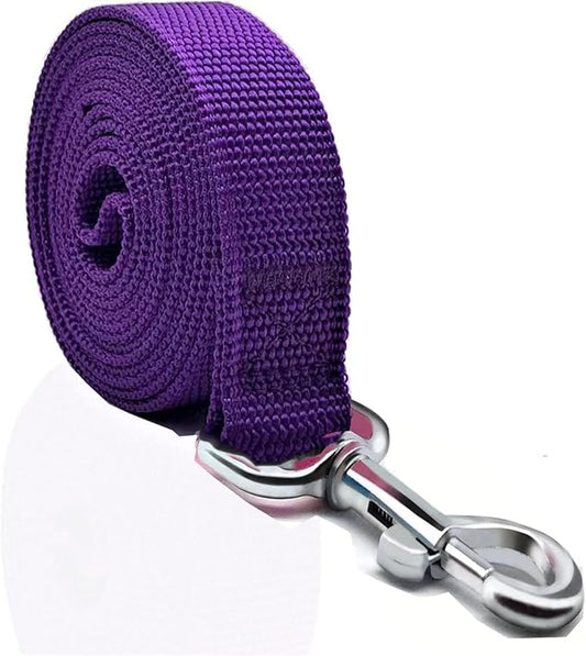 Nylon Dog Leash 8 Feet Long, Walking Training Dog Leashes for Medium Large Dogs