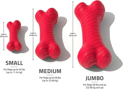 Playology Dog Toys | Dual Layer Bone Durable Chew Toy Bone for Dogs | Jumbo Grandma's Gravy Scented Toy - Easy to Clean and Made from Non Toxic Materials