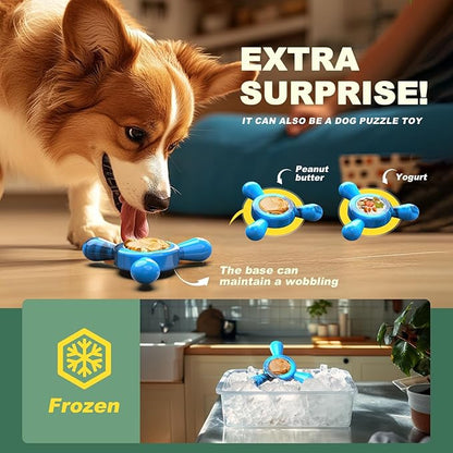 Indestructible Chew Toy for Aggressive Chewers – Tough Nylon Dog Toy for Teething Small Breeds, Durable Puppy Bone for Teeth Cleaning & Boredom Relief, Ideal Dog Birthday Gift,Ocean Blue