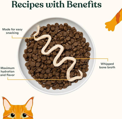 Made by Nacho Lickable Cat Treats Mousse Tubes 12 Count with Bone Broth Chicken and Salmon Recipe (.5 oz) No Grains, Corn, Wheat or Soy