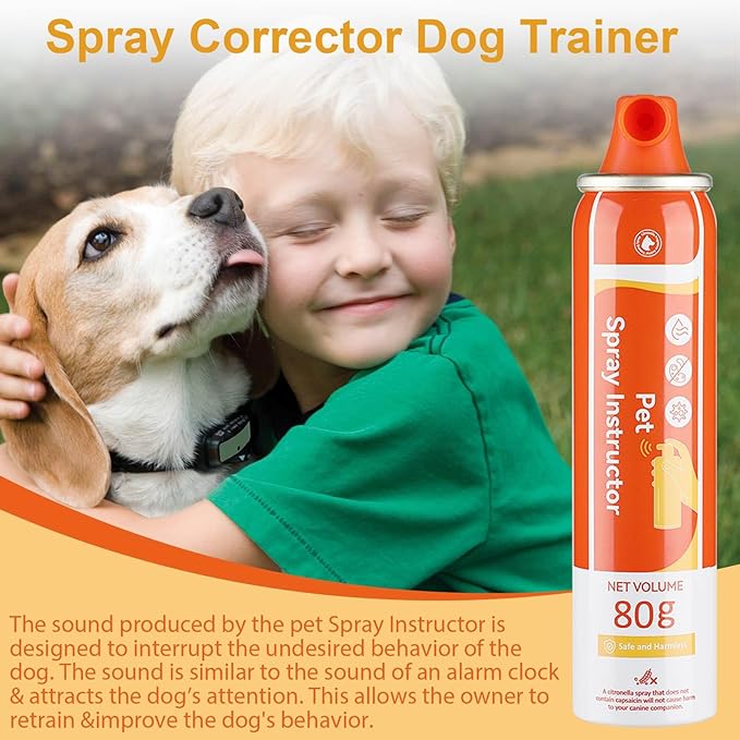 ANSJDH Corrector Spray Dog 80ml 1Pack Dog Corrector Spray Dog Trainer for Dog to Stops Barking, Jumping Up, Food Stealing, Dog Fights, Avoidance, Unwanted Dog Behaviour