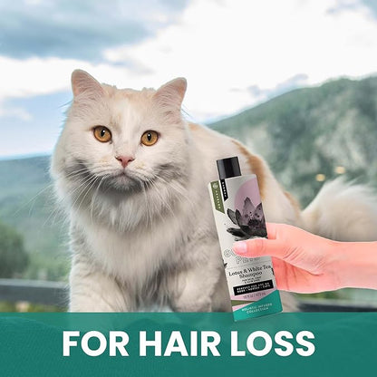Gou Gou Pets Holistic Natural Derived Lotus and White Tea Pet Shampoo: Veterinarian Recommended - Remove Dirt, Cleanse and Restore Your Dog, Cat or Horse Coat - Made in USA - 16 oz