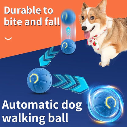 Woleigiao Interactive Cat Toys for Indoor Cats Automatic Moving Rolling Ball cat Toy Balls Moving cat Toys for Indoor Cats and Dog Balls (Gear Wheel)