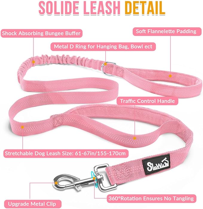 Lukovee No Pull Dog Harness & Leash Set - Heavy Duty Dog Vest Harness with Soft Padded for Medium Large Dogs, Adjustable Reflective Tactical Pet Harness for Easy Walk and Training (XL, PI)