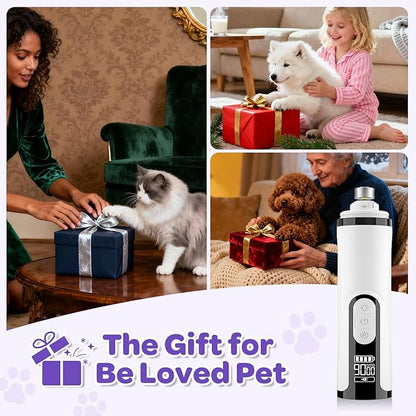 Pet Nail Grinder Quiet Professional Cats Cordless Clippers Cat Claw Care Cat Grooming Clippers Cat Grooming Supplies with Charging Cable Easy to Hold Safety Guard for Small Dogs Cats