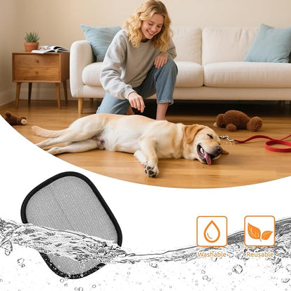 SAWMONG Pet Hair Removal Glove, 2Pcs Cat & Dog Reusable Pet Hair Remover Gloves New Upgrade, Grooming Pet Hair Remover Tool