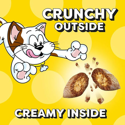 Temptations Classic Crunchy and Soft Cat Treats, Savory Salmon Flavor, 3 oz. Pouch (Pack of 12)
