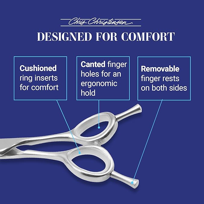 Chris Christensen Classic Series Grooming Shears, 7 in Thinner Shear, Groom Like a Professional, Any Skill Level, Made From 440C Japanese Steel