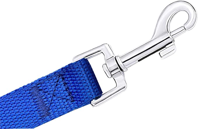 PETGOGO 15ft 20ft 30ft 40ft 50ft Long Dog/Puppy Lead Obedience Recall Training Dog Leashes for Small Medium Dogs Camping, Training, Play, or Backyard (20 FT, Blue)
