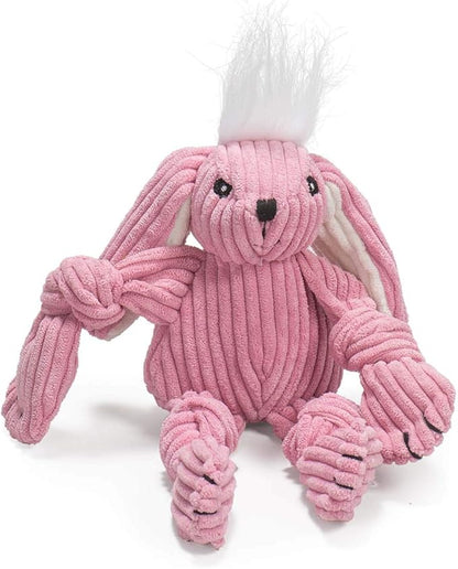 Hugglehounds Knottie Plush Durable Squeaky Dog Toy, Bunny, Small