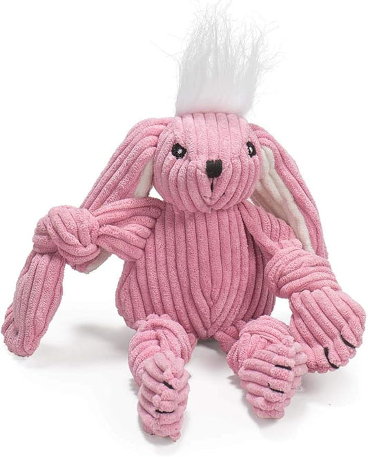 Hugglehounds Knottie Plush Durable Squeaky Dog Toy, Bunny, Small