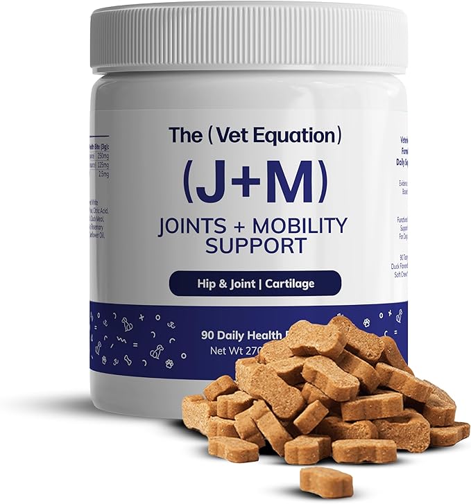 Joints & Mobility Support for Dogs – Duck-Flavored, 90 Chews – with Glucosamine, Chondroitin & Hyaluronic Acid – Supports Joint Health, Cartilage & Flexibility for Active Mobility