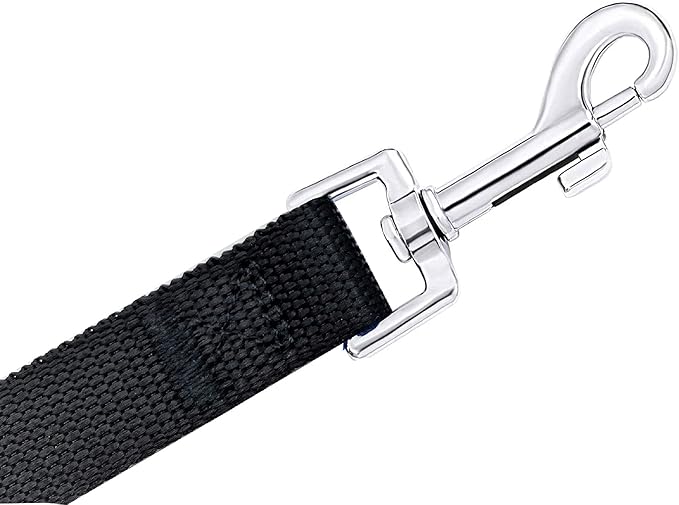 PETGOGO 15ft 20ft 30ft 40ft 50ft Long Dog/Puppy Lead Obedience Recall Training Dog Leashes for Small Medium Dogs Camping, Training, Play, or Backyard (Black, 1" x 40FT)