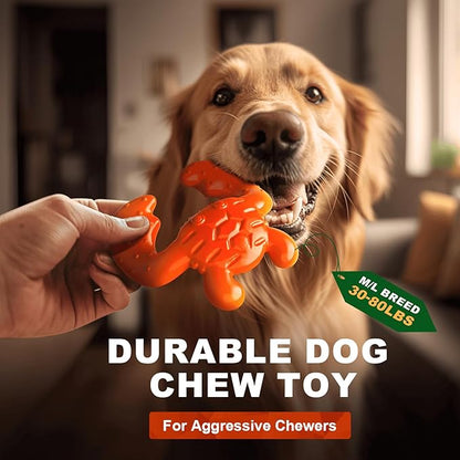 Dog Chew Toys for Aggressive Chewers – Tough Indestructible Dog Toy for Large Dogs, Durable Long-Lasting Chew Bones, Heavy Duty Interactive Dog Toys to Keep Dogs Busy & Relieve Boredom