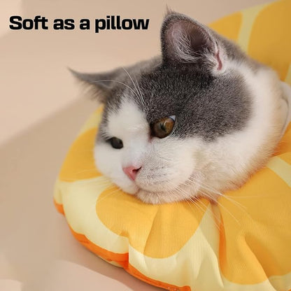 Jevnd Cat Cone Collar Soft Kitten Donut, Cat Cones to Stop Licking After Surgery and Scratching, Waterproof Elizabethan e Collar for Cats After Neuter, Adjustable Comfy Neck Cone Pillow for Kitty