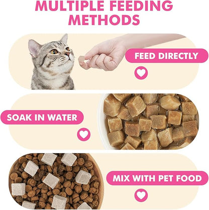 Puddonio Freeze Dried Cats & Dogs Raw Treats, All Natural Single Ingredient Duck Breast, High Protein Healthy Pet Training Treats or Food Topper, 5.3 oz