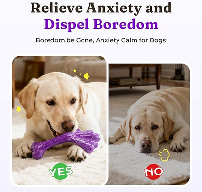 Frienhund Aggressive Chewers Dog Chew Toys - 2 Pack Tough Dog Toys for Aggressive Chewers Large Breed, Indestructible Dogs Toy for Gift, Interactive to Keep Them Busy