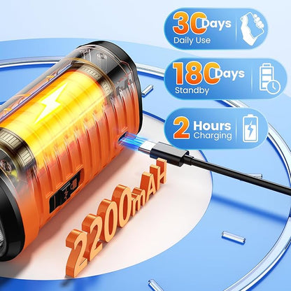 Cbersmg Dog Bark Deterrent Device 3X Anti Barking Device for Dogs, 5 Modes Stop Neighbors Dog Barks No More Safe for All Dogs 50FT Bark Control Indoor Outdoor with Flashlight,Dog Training Device