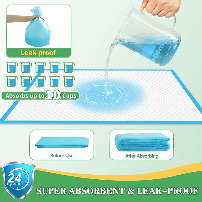 DEEP DEAR Dog Pads Extra Large 30"x36" [30-Count], XXL Puppy Pads for Potty Training, Leak-Proof Pee Pads for Dogs, Super Absorbent Puppy Pee Pads XL, Disposable Pet Pads for Puppies, Cats, Rabbits
