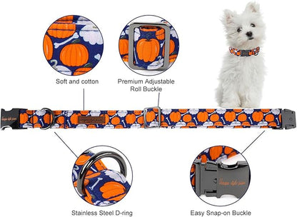 Unique style paws Dog Collar Metal Buckle Collar for Autumn Winter Christmas for Small Medium Large Boys Girls Dogs