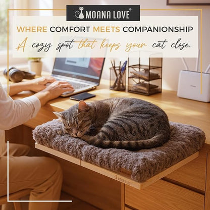 Moana Love Cat Window Bed - Cozy Window Perch for Cats Inside - Stylish Cat Furniture with Soft Cushion, Perfect Kitten Bed & Cama para Gatos for Sunbathing, Hamaca para Gatos