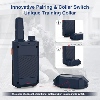 Dog Training Collars for 2 Dogs (20-140Lbs) - 4200FT E Collar for Dogs Training with 119 Training Levels & 3 Night-Lights, IPX7 Waterproof Electric Dog Shock Collar for Dogs