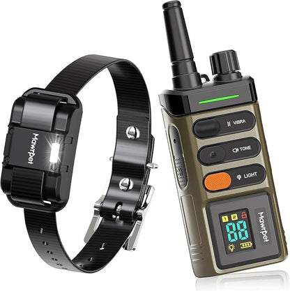 MawrPet Dog Training Collar with Remote-5200FT, Dog Shock Collar with IPX7 Waterproof, Shock, Vibration, Beep, E-Collar for Dogs Training, Rechargeable, Suitable for All Breeds of 15-120lbs