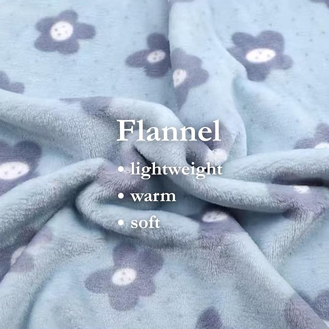 Urnat Cat Flannel Floral Clothes, Warm Soft Winter Jumpsuit Flower Prints Sweater Shirt Clothing for Hairless Sphynx, Devon & Indoor Kittens (Blue, XL)