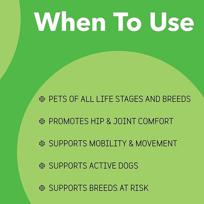 In Clover Hip and Joint Supplement for Large Dogs 70 Pounds and Up with Glucosamine Chondroitin, and Hyaluronic Acid – Formulated for Large Breeds – Clinically Proven Hip and Joint Support
