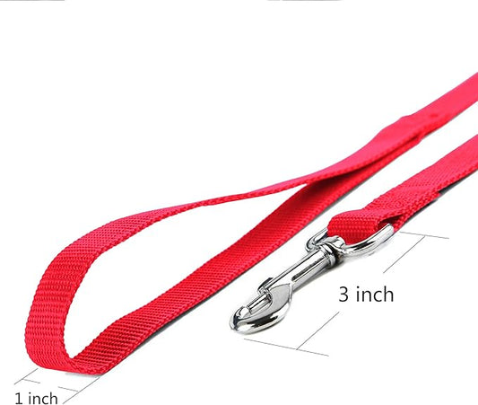 10ft Red Dog Leashes Long Line Training Leash,for Large,Medium and Small Dogs,Long Puppy Lead,for Training,Backyard,Camping,or Play,Great for Parks and Fetch (10FT, Red)