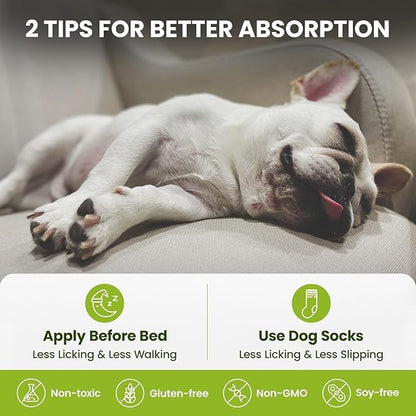 (2.1 oz*2) Lick-Safe Dog Paw & Nose Balm with Coconut Oil | Winter Road Salt & Cold Pavement Protector | All-Natural Moisturizer & Soother for Dry, Cracked Pads & Snout, Nose Butter for Bulldogs
