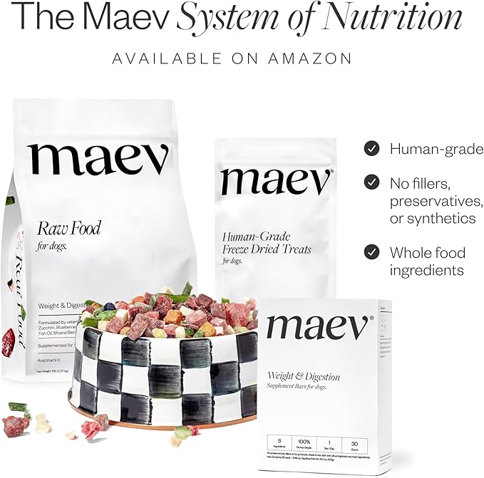 Maev Human-Grade Freeze Dried Raw Beef Liver Treats | 100% USDA Certified Single-Ingredient | Healthy, Human-Grade Dog Snacks | Perfect for Training & Sensitive Diets