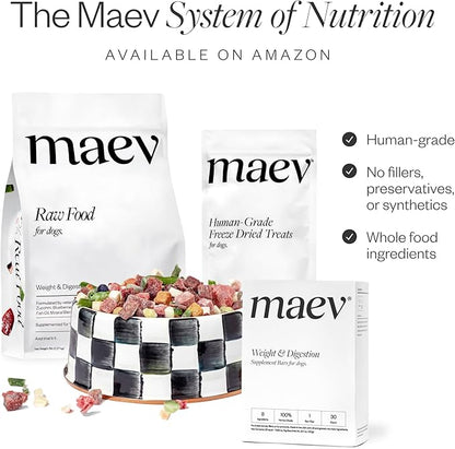 Maev Human-Grade Freeze Dried Raw Beef Liver Treats | 100% USDA Certified Single-Ingredient | Healthy, Human-Grade Dog Snacks | Perfect for Training & Sensitive Diets