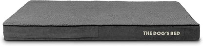 The Dog’s Bed Orthopedic Memory Foam Dog Bed, XL Grey Plush, Pain Relief for Arthritis, Hip & Elbow Dysplasia Post Surgery, Lameness, Supportive Calming, Waterproof Washable Cover, Veterinary Approved