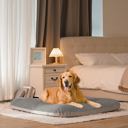 Magic Dog Super Soft Medium Dog Bed, 32 Inches Orthopedic Foam Pet Beds with Anti Slip Bottom, Dog Sleeping Mattress with Removable and Washable Cover, Grey M,32'' X 24'' X 3''